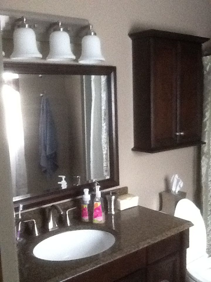 Bathroom lighting over sink ratio to vanity size?